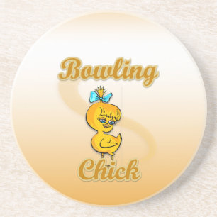 Bowling Chick Coaster