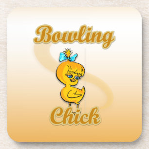 Bowling Chick Coaster