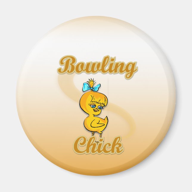 Bowling Chick Magnet (Front)
