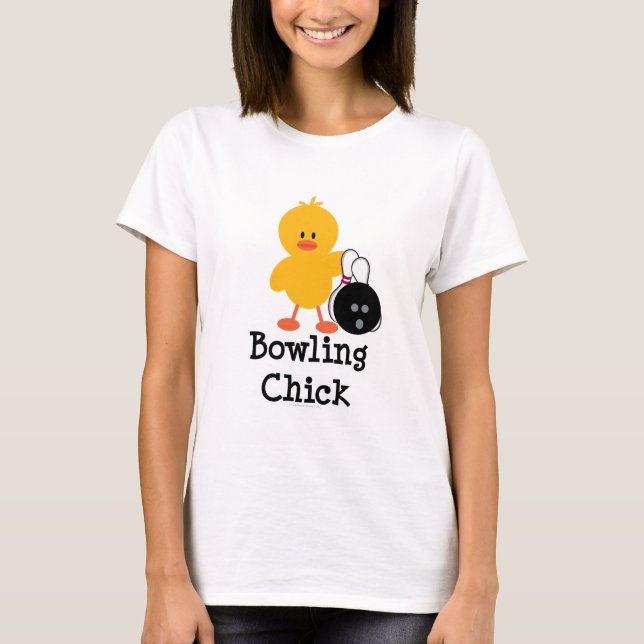 Bowling Chick T shirt (Front)