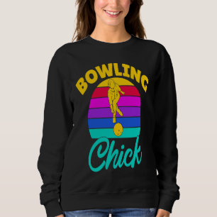Bowling Chick Women Team Bowler Sweatshirt