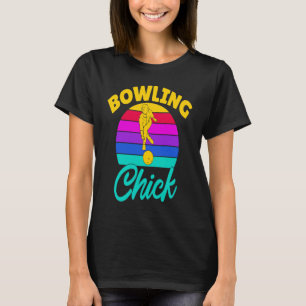 Bowling Chick Women Team Bowler T-Shirt