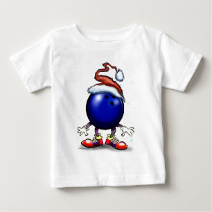 Bowling Christmas Baby T-Shirt