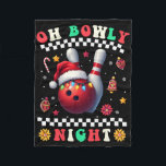 Bowling Christmas Oh Bowly Night Santa Hat Christm Fleece Blanket<br><div class="desc">Bowling Christmas Oh Bowly Night Santa Hat Christmas Lights</div>