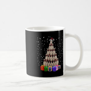 Bowling Christmas Tree Funny Xmas Matching Family Coffee Mug