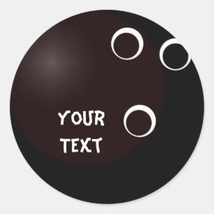 Bowling Classic Round Sticker