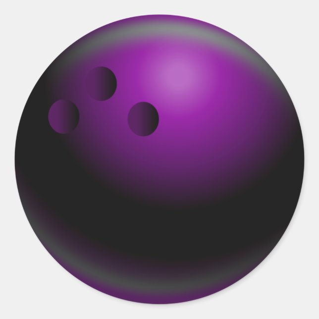 Bowling Classic Round Sticker (Front)