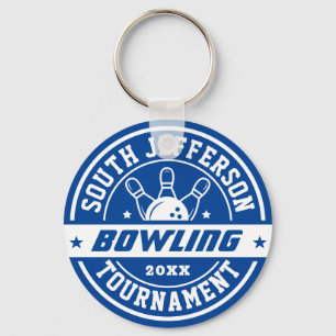 Bowling Club Tournament Personalised Sports Key Ring