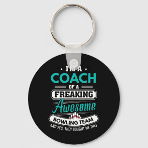 Bowling Coach Bowling Team Coach Gift Key Ring