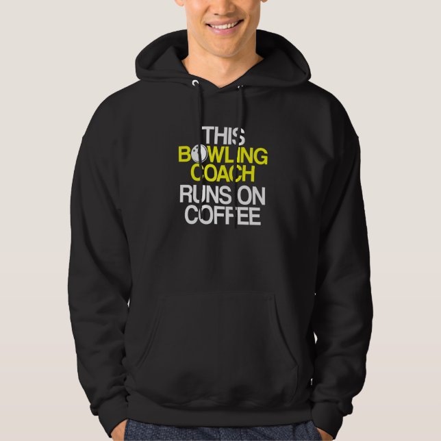 Bowling Coach Player Team Instructor  32 Hoodie (Front)