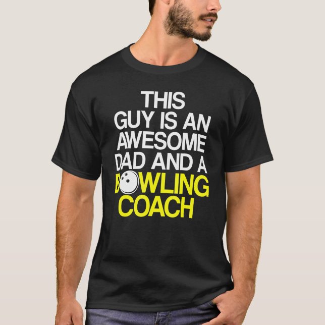 Bowling Coach Player Team Instructor  35 T-Shirt (Front)