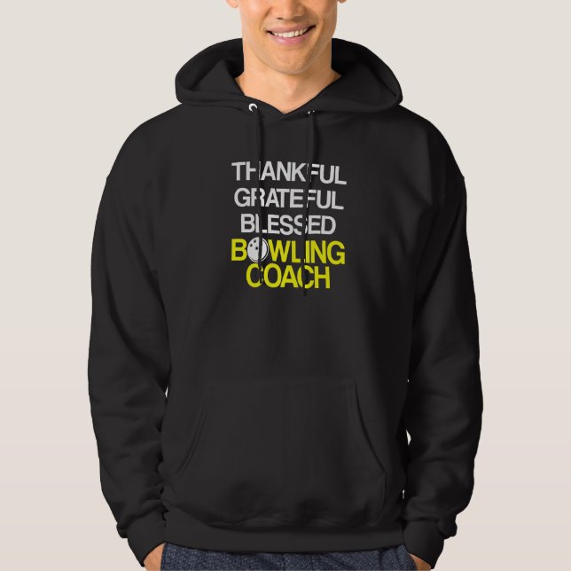 Bowling Coach Player Team Instructor  37 Hoodie (Front)
