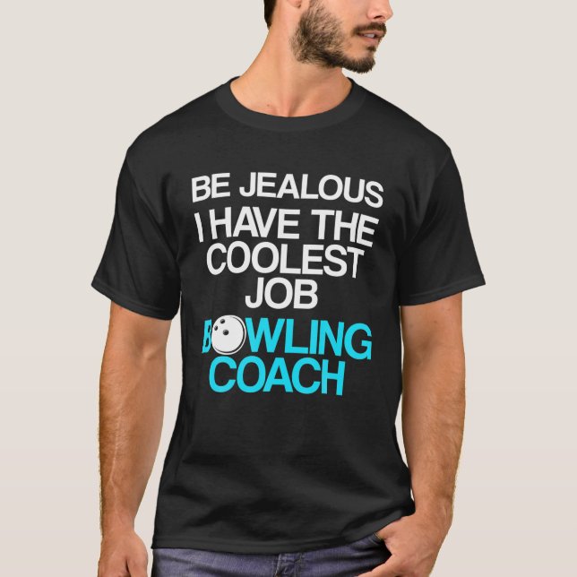 Bowling Coach Player Team Instructor T-Shirt (Front)
