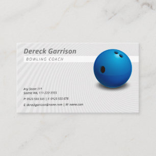 Bowling Coach   Sport Business Card