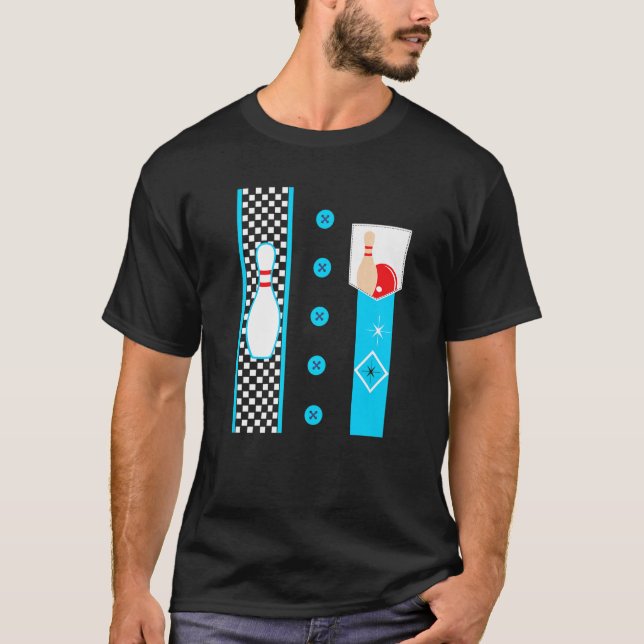Bowling  Costume  Bowling League  Bowler T-Shirt (Front)