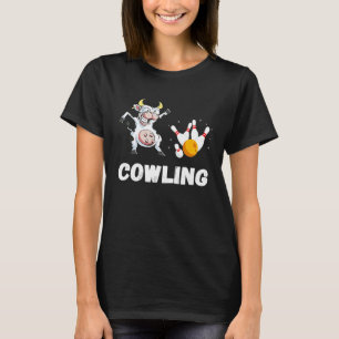 Bowling Cow Funny Bowling Bowler Strike Bowling Te T-Shirt
