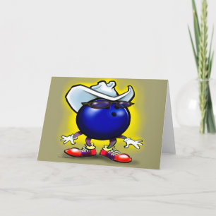 Bowling Cowboy Card