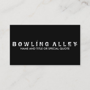 bowling crest (colour customisable) business card