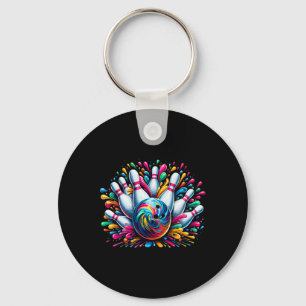 Bowling Cute Colorsplash Ll Key Ring