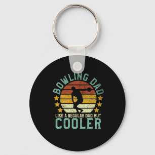 Bowling Dad Funny Father's Day Gift For Bowler Key Ring