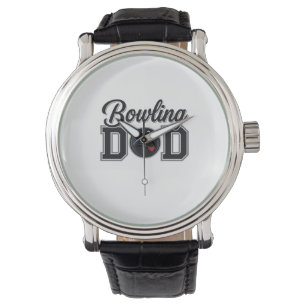 Bowling Dad Vintage Engraving Shirt Design_1 Watch