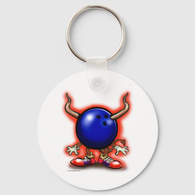 Bowling Demon Key Ring (Front)