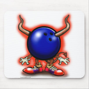 Bowling Demon Mouse Pad