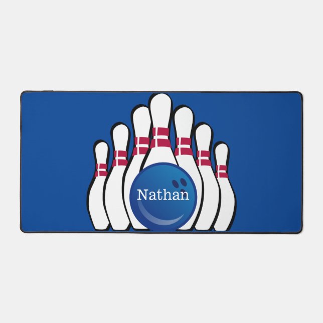 Bowling Design Desk Mat (Front)