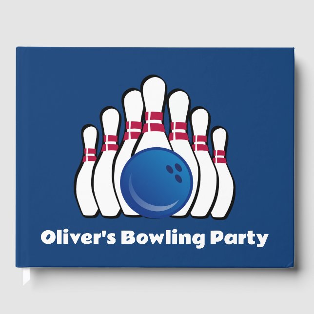 Bowling Design Guest Book (Front)
