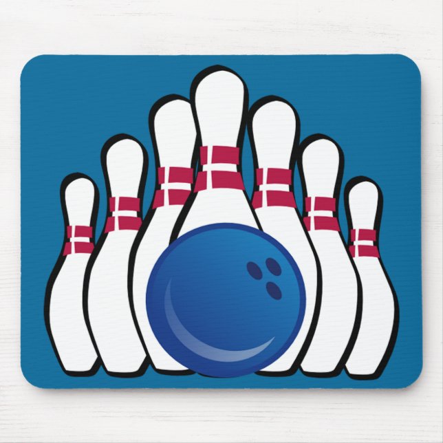 Bowling Design Mousepad (Front)