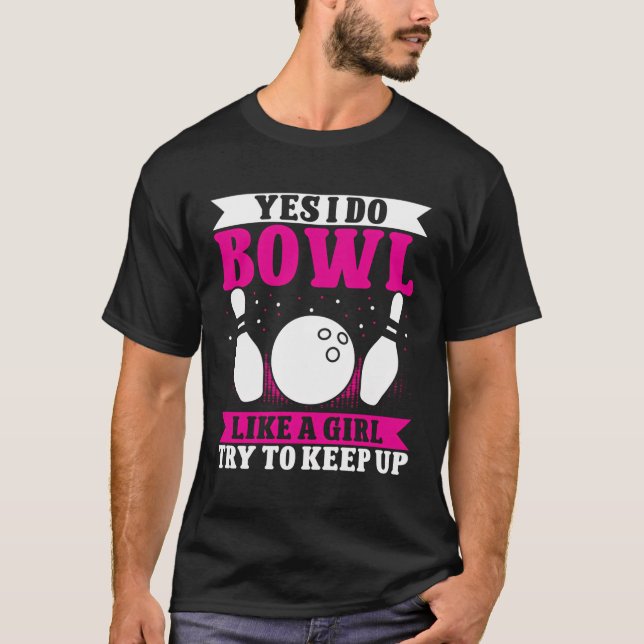 Bowling Design T-Shirt (Front)