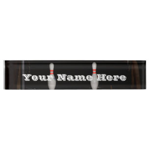 Bowling Desk Name Plate