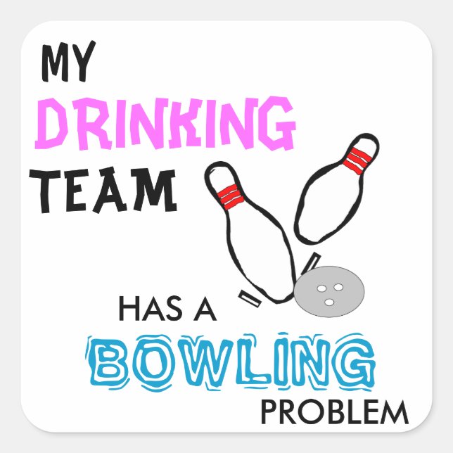 Bowling Drinking Team sticker (Front)