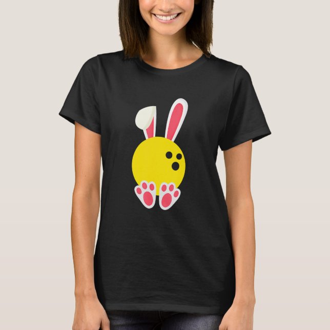 Bowling Easter Bunny Boys Men Ball Bunny Easter Ra T-Shirt (Front)