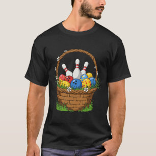 Bowling Easter Sket Eggs Easter Day Womens Mens Ki T-Shirt