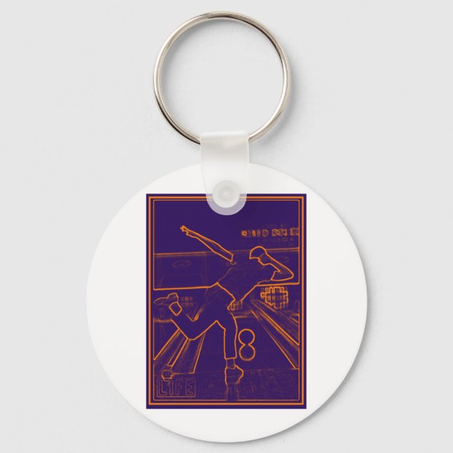 Bowling Electrify Key Ring (Front)
