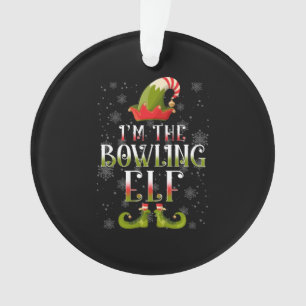 Bowling Elf Christmas Ornament