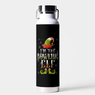 Bowling Elf Christmas Water Bottle