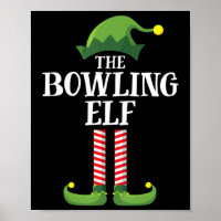 Bowling Elf Matching Family Group Christmas Party 