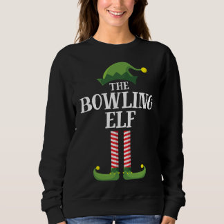 Bowling Elf Matching Family Group Christmas Party Sweatshirt