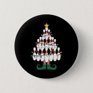 Bowling Elves Pin Strike Christmas Tree Lights Xma