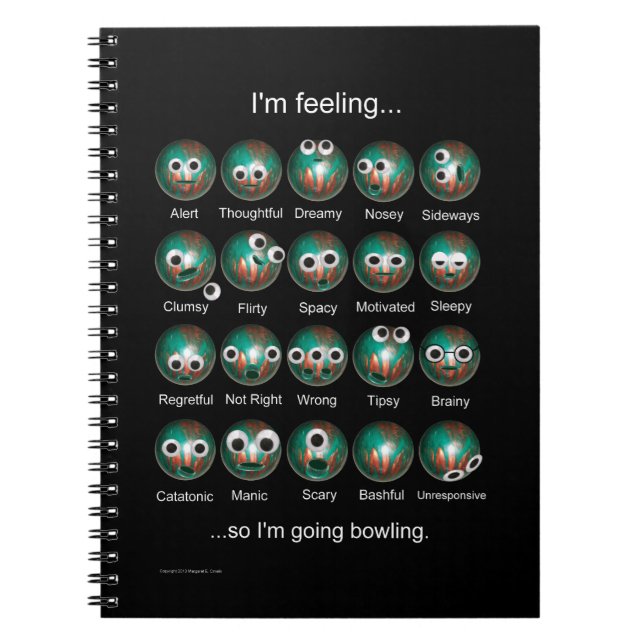 Bowling Emotions Notebook (Front)
