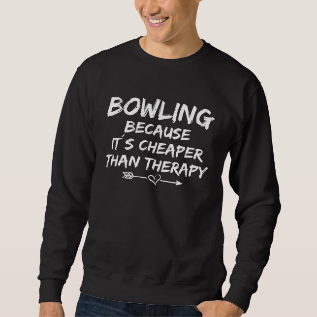 Bowling Evening Bowling Club Outfit Bowling Player Sweatshirt (Front)