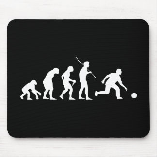Bowling Evolution from Man to Bowler Mouse Pad