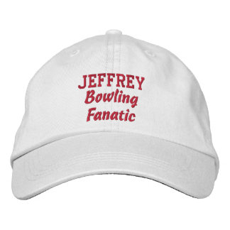 Bowling Fanatic Custom Name Embroidered Hat