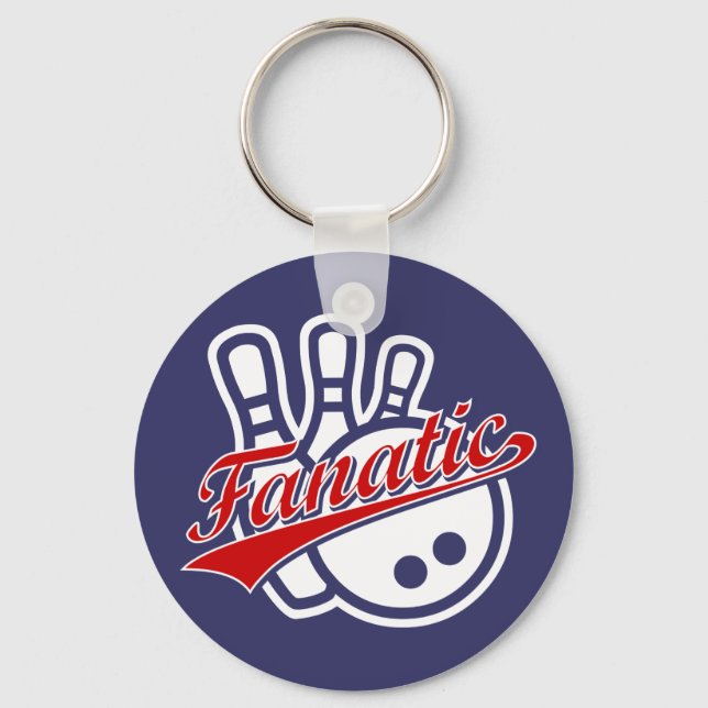 Bowling Fanatic Key Ring (Front)