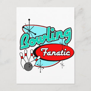 Bowling Fanatic Postcard