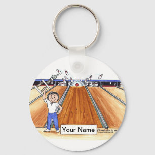 Bowling - Female  Key Ring