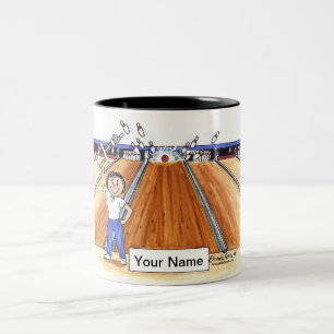 Bowling - Female   Two-Tone Coffee Mug