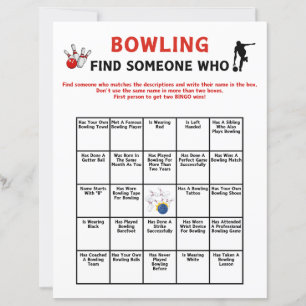 Bowling Find Someone Who Game